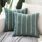 Luxury Striped Velvet Pillow & Cushion Cover - Image 3