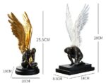 Golden Angel Wings Decorative Sculpture for Home & Office - Image 2