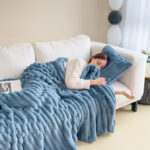 Soft Velvet Fur Blanket Double-Sided Warm Throw - Image 6