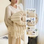 Soft Velvet Fur Blanket Double-Sided Warm Throw - Image 4