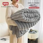Soft Velvet Fur Blanket Double-Sided Warm Throw - Image 2