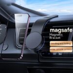 Magnetic Bendable Car Mobile Phone Holder Wireless Charger Phone Holder 15W Car Dash Mount Compatible With Phone - Image 9