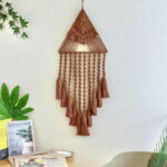 Handwoven Home Decor Triangle Dream Catcher Pendant - Image 3