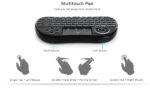 H9 Wireless Backlit Touch Remote Keyboard with Mouse - Image 2
