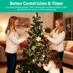 Lighted Birch Garland, 7.87ft 144 LED Warm White Lights With 8 Modes, Remote & Timer, IP45 Waterproof Flexible Branches For Home Decor - Image 3